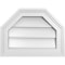 Ekena Millwork Octagonal Top Surface Mount PVC Gable Vent w/ 2"W x 1-1/2"P Brickmould Frame, 16"W x 12"H GVPOT16X1202SN - alternate 1